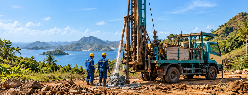 Water well drilling fieldwork